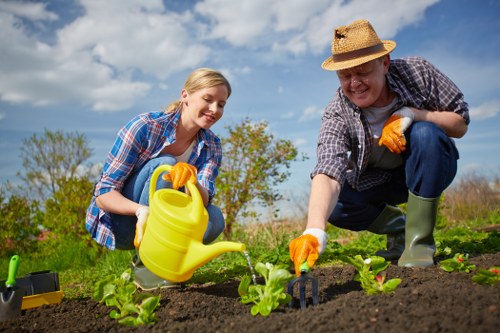 Lawn care equipment used by professionals